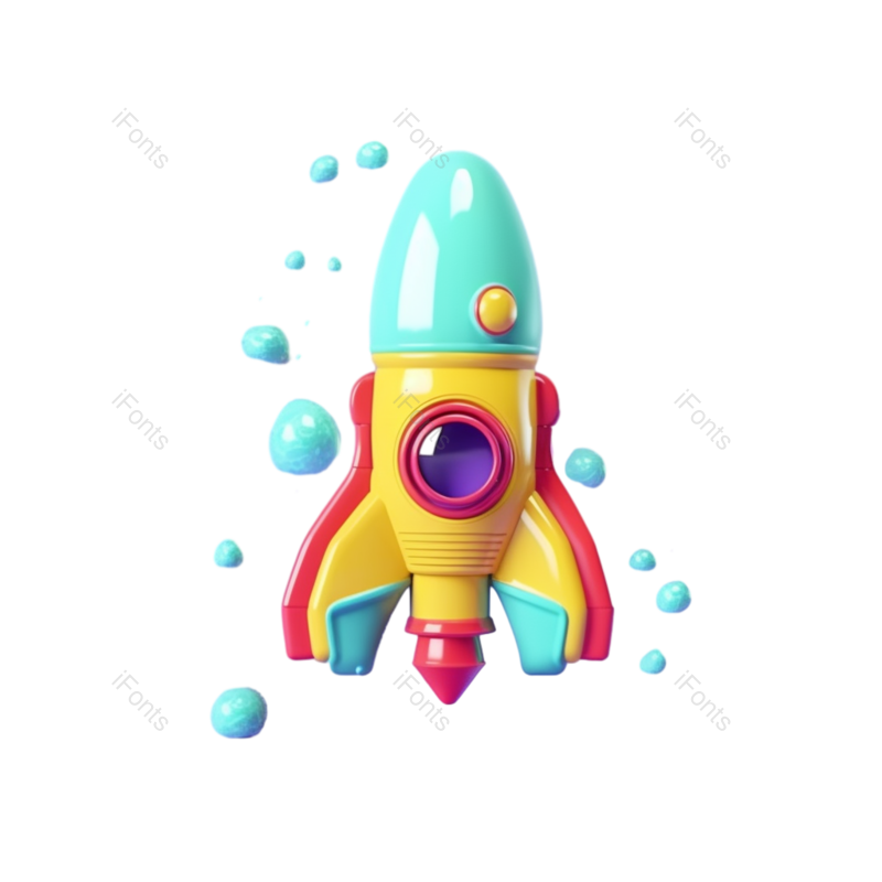 科技图片,科学元素,插画PNG,火箭免抠素材
